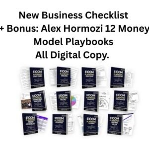 Business Checklist + Bonus: Alex Hormozi 12 Money Model Playbooks. Digital Copy